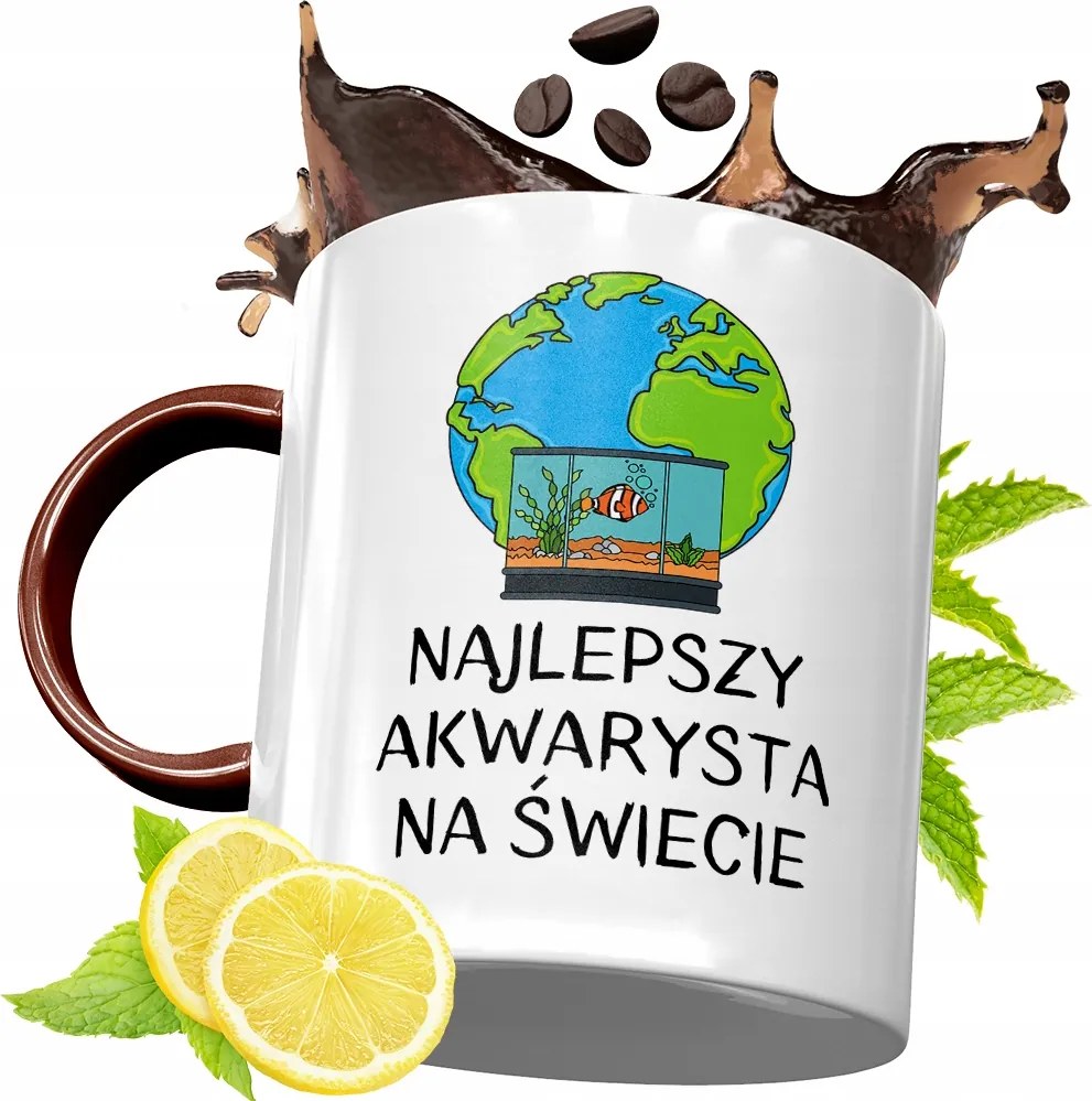 Bordó Bögre Akvarista Születésnapra Ajándék fényképes nyomattal