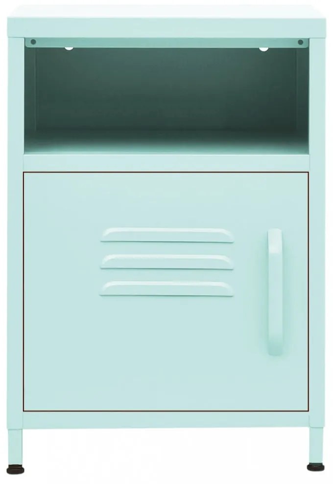2 db menta acél éjjeliszekrény 35 x 35 x 51 cm