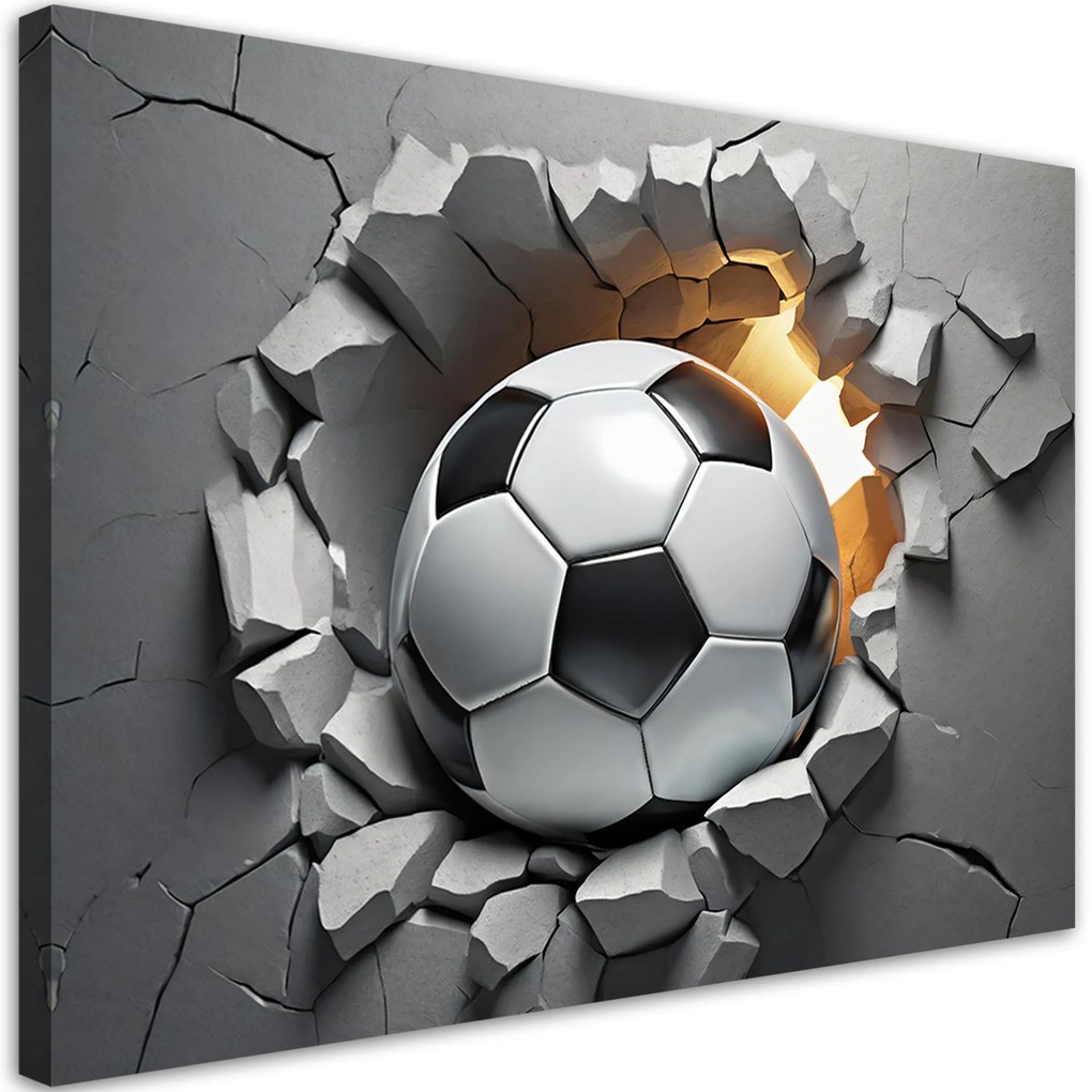 Gario Vászonkép 3D futball Méret: 100 x 70 cm