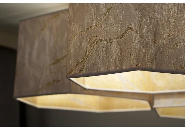 Duolla - Felületre szerelhető csillár ROLLER TRIO HEX 3xE27/15W/230V fehér/arany