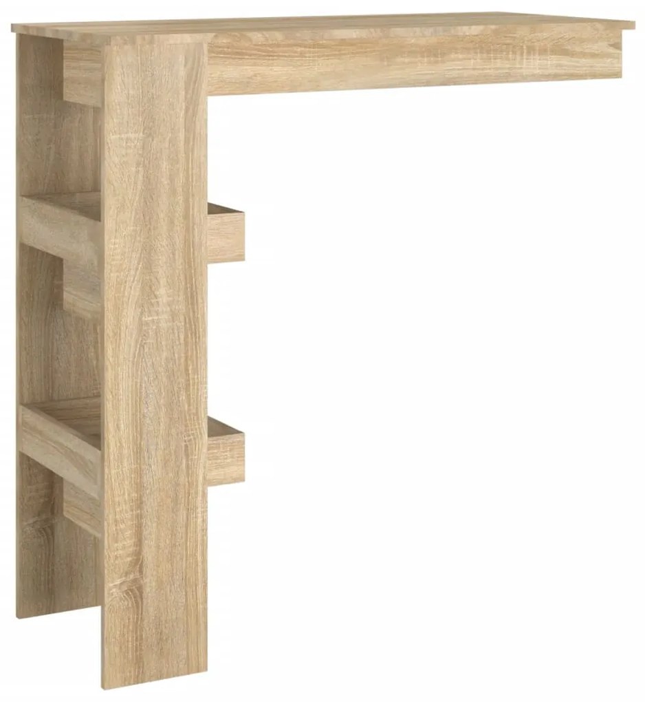Sonoma tölgy színű fatermék fali bárasztal 102 x 45 x 103,5 cm