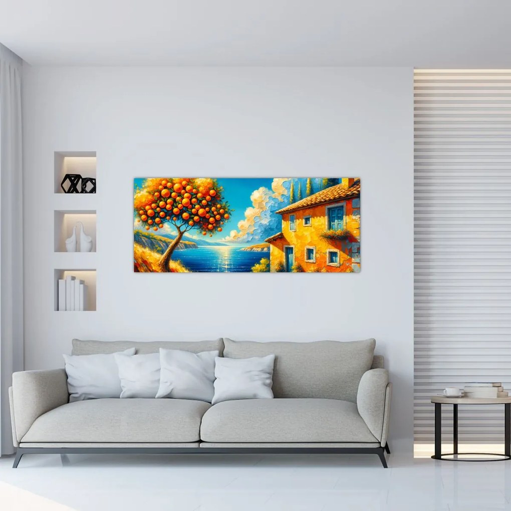 Kép - Ház narancsokkal II. (120x50 cm)