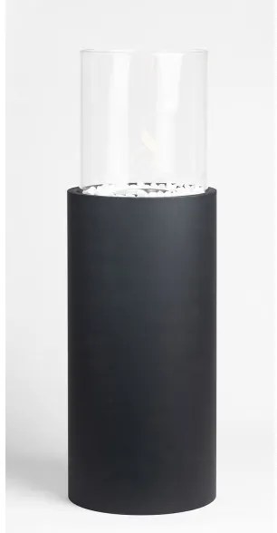 Bio kandalló ROMA 26,5x80,5 cm 2kW fekete + védőfedél