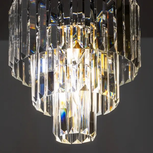 Brilagi - LED Kristály csillár láncon MOZART 4xE14/40W/230V fényezett króm