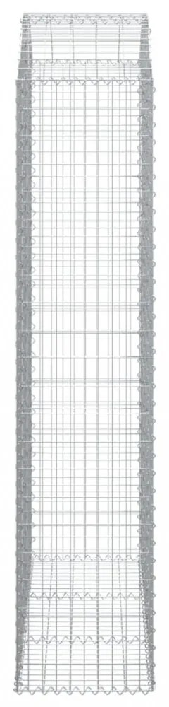 íves horganyzott vas gabion kosár 150x50x220/240 cm