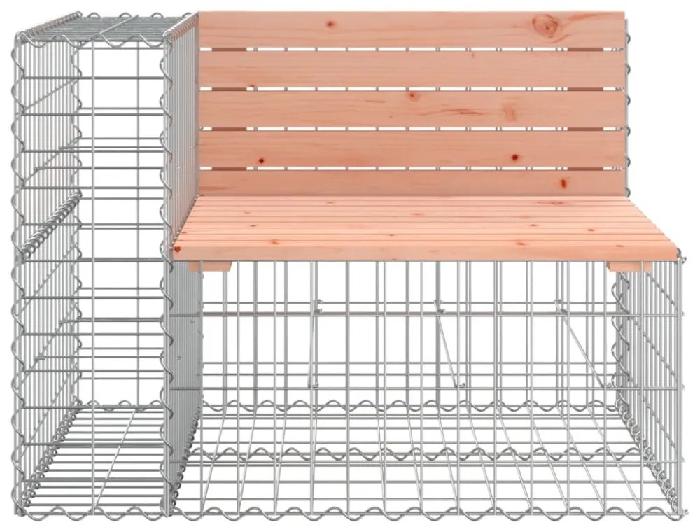 tömör duglászfenyő gabion kerti pad 92 x 71 x 65,5 cm