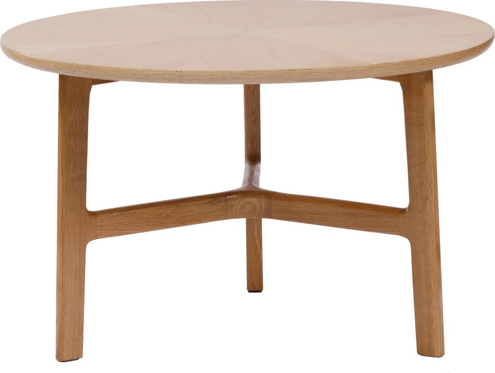 MAZZONI EXPORT BELLUNO Natúr Kőris - FA DOHÁNYZÓASZTAL Ø65 cm KEREK MODERN CLASSIC