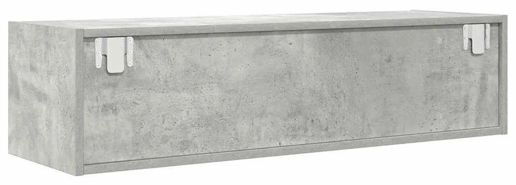 betonszürke szerelt fa TV-szekrény 100x31x25,5cm