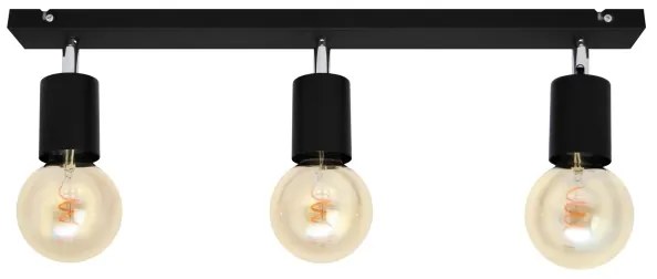 Spotlámpa TUNE 3xE27/20W/230V fekete