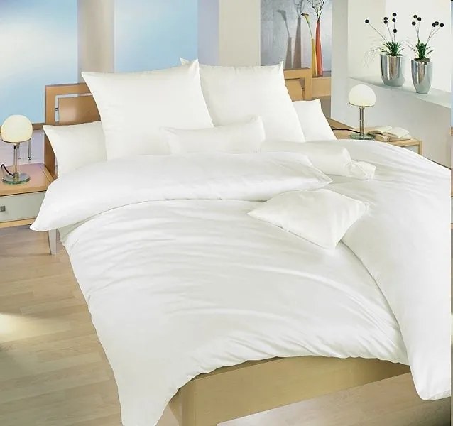 Pamut lepedők Deluxe Fehér TiaHome - 1x Párna 90x70cm, 1x Paplan 140x220cm
