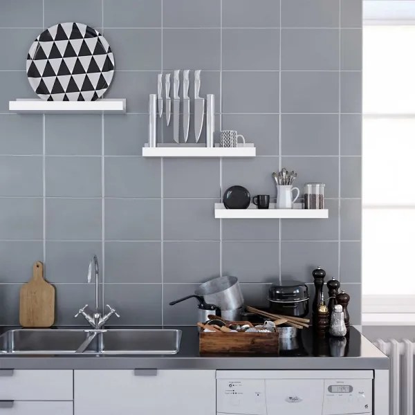 3 darabos SHELFY fali polcszett, fehér