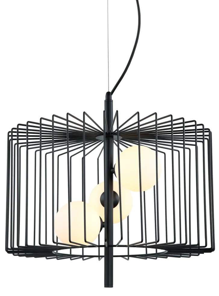 ITALUX MDM-3937-3-BK DAREN Modern Függesztett Lámpa Fehér, Fekete G9 IP20