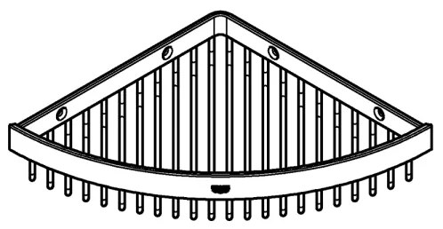 GROHE 40809000 - Drótkosaras szappantartó SELECTION CUBE 20 × 20 cm fényes króm