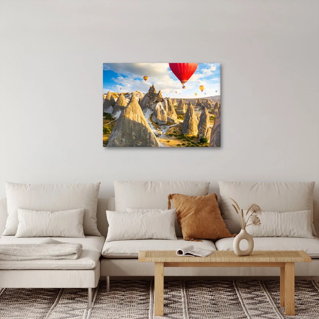 Kép - Hőlégballonok (70x50 cm)