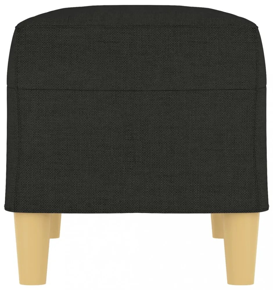 fekete szövet pad 70 x 35 x 41 cm