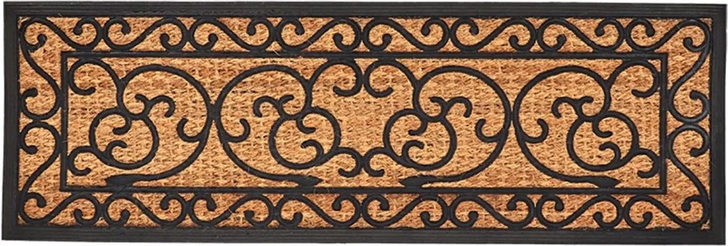 Lábtörlő Vintage nagy kókusz gumi dekorációs XL ajtóhoz 120x40cm