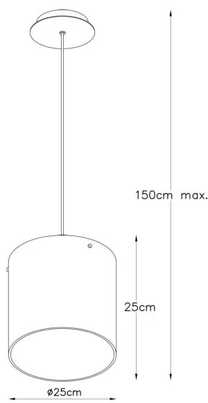 Lucide 74402/25/65 – LED Dimmelhető Csillár zsinóron OWINO 1×GU10/5W/230V