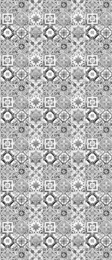 Fotótapéta Csempe Dekoratív Virágok Geometria Absztrakt 91x211 +ragasztó