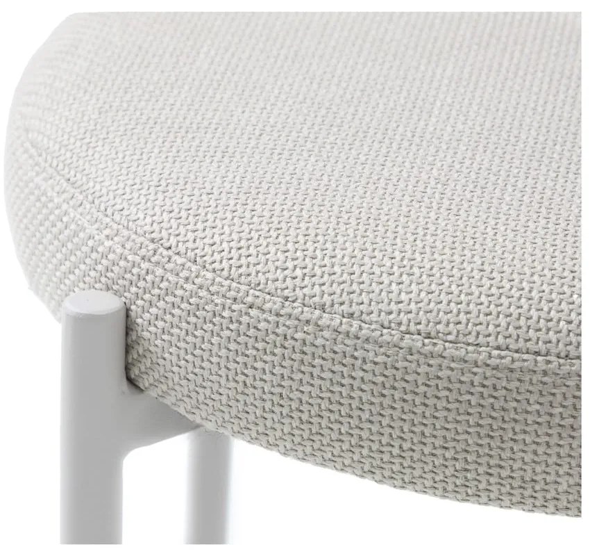 Krémszínű fém ülőke Pelican – Unique Furniture