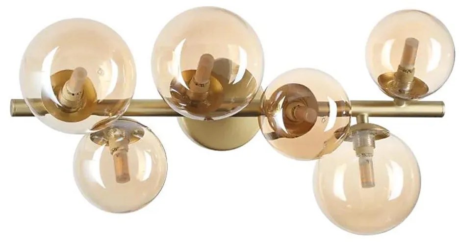 Ideal Lux - LED Felületre szerelhető csillár PERLAGE 6xG9/3W/230V 49 cm arany/füstös