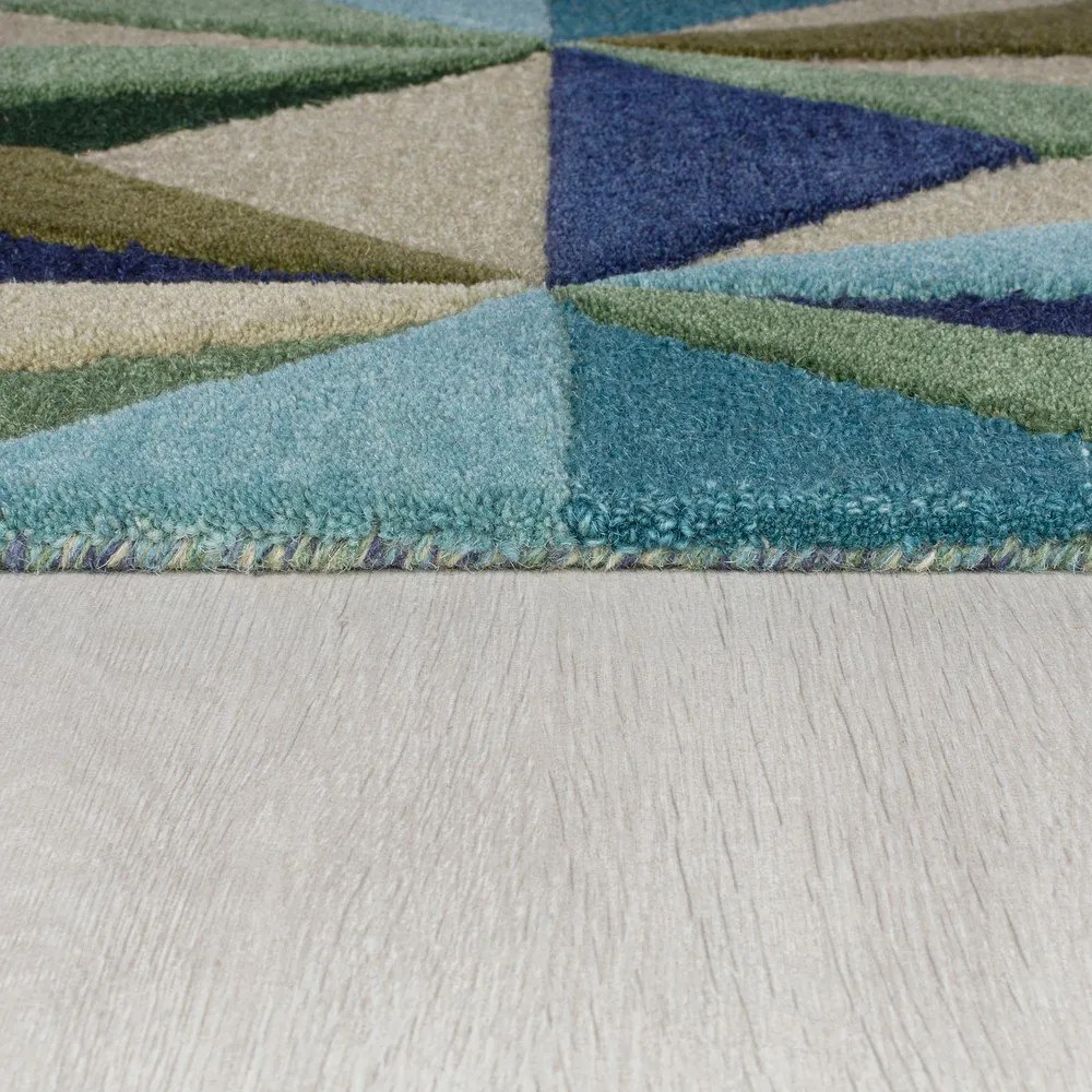 Kék gyapjú szőnyeg 120x170 cm Reverie – Flair Rugs
