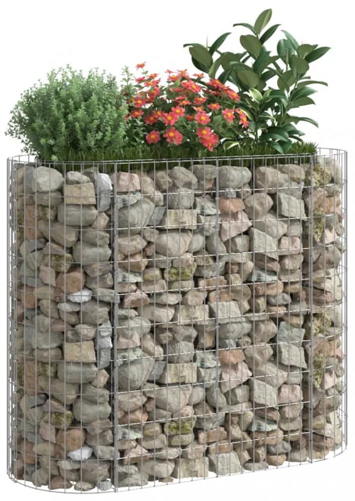 horganyzott vas gabion magaságyás 120x50x100 cm