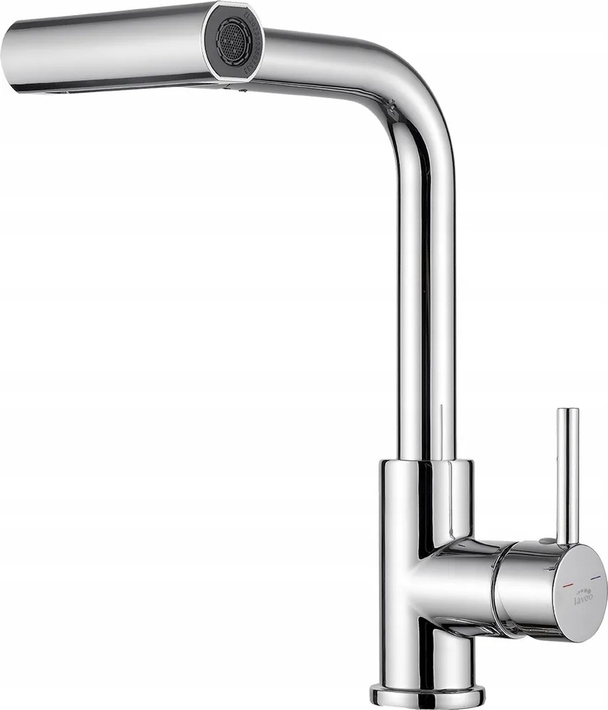 Rotaro álló konyhai mosogató csaptelep kihúzható kifolyócsővel króm