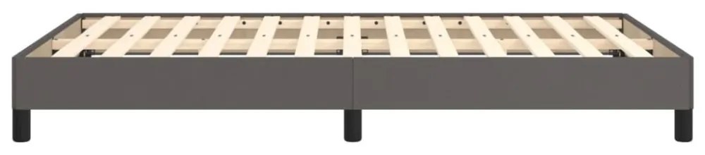 ágykeret matrac nélkül szürke 120x190 cm műbőr