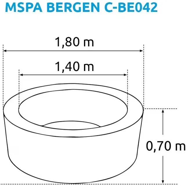 Felfújható pezsgőfürdő Marimex MSPA Bergen C-BE042