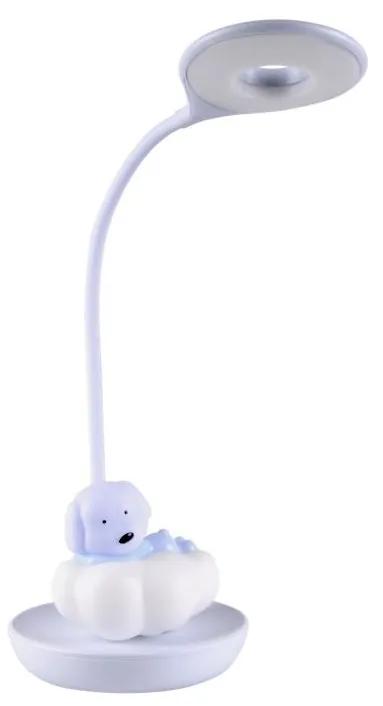 Polux LED Dimmelhető gyermek asztali lámpa DOG LED/2,5W/230V kék SA1359