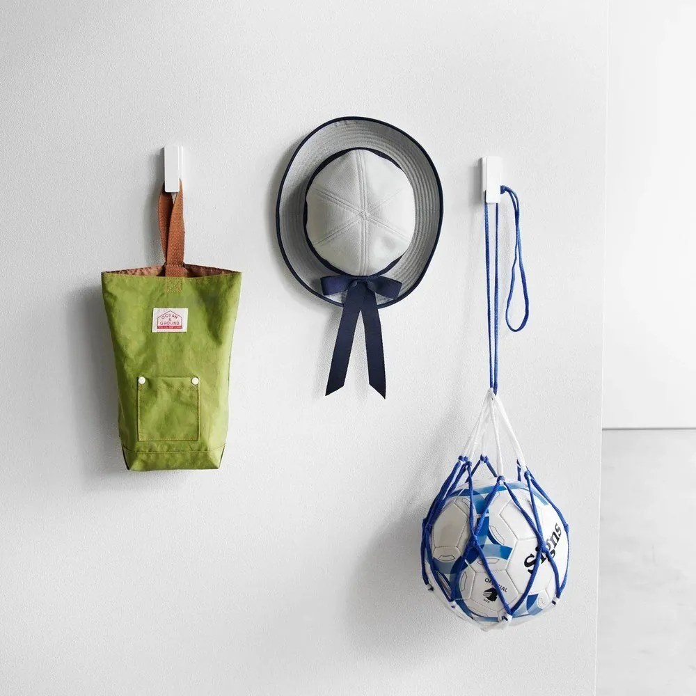 Fehér fali fém akasztó szett 3 db-os Tower – YAMAZAKI