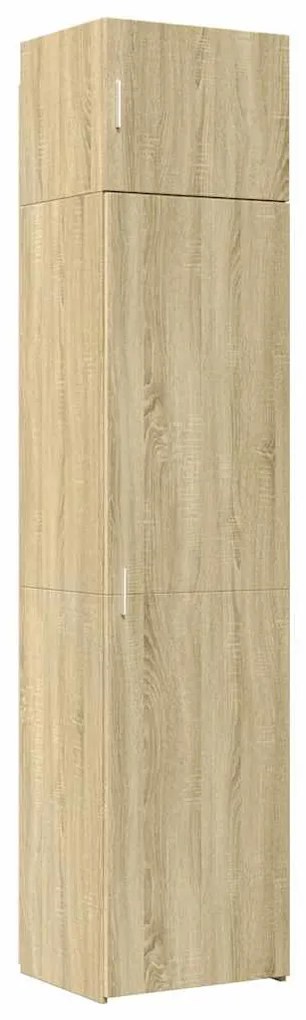 sonoma tölgy szerelt fa vékony tárolószekrény 50x42,5x225 cm