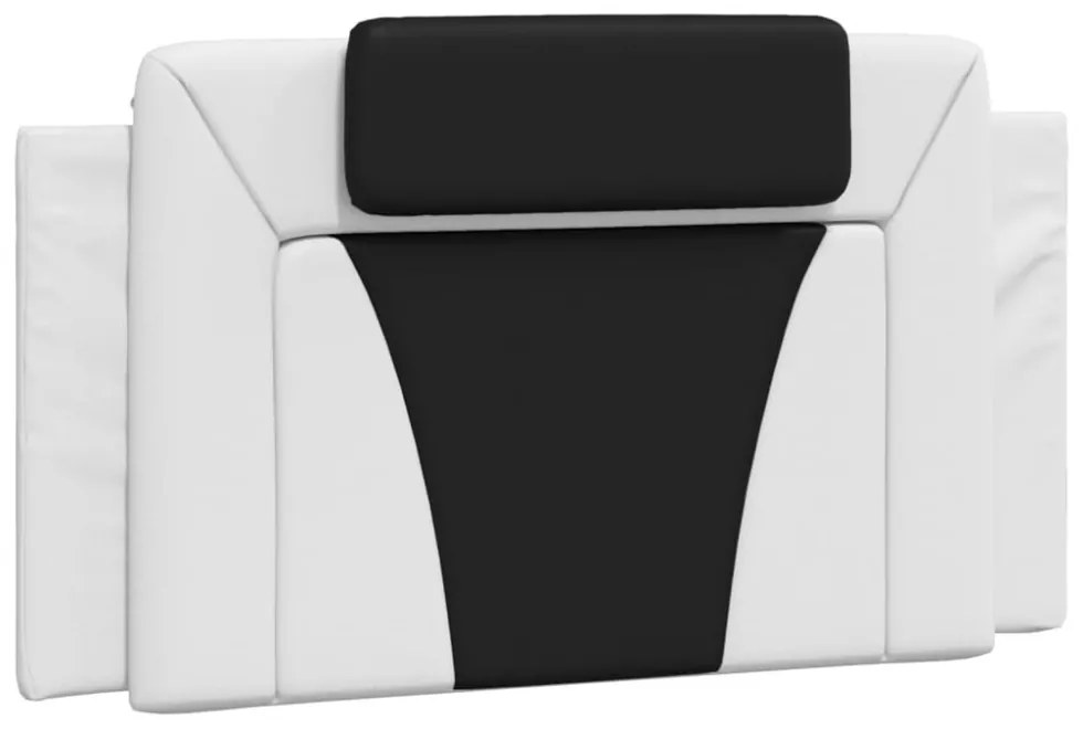 fehér és fekete ágykeret Viana LED-ekkel matrac nélkül 100 x 200 cm