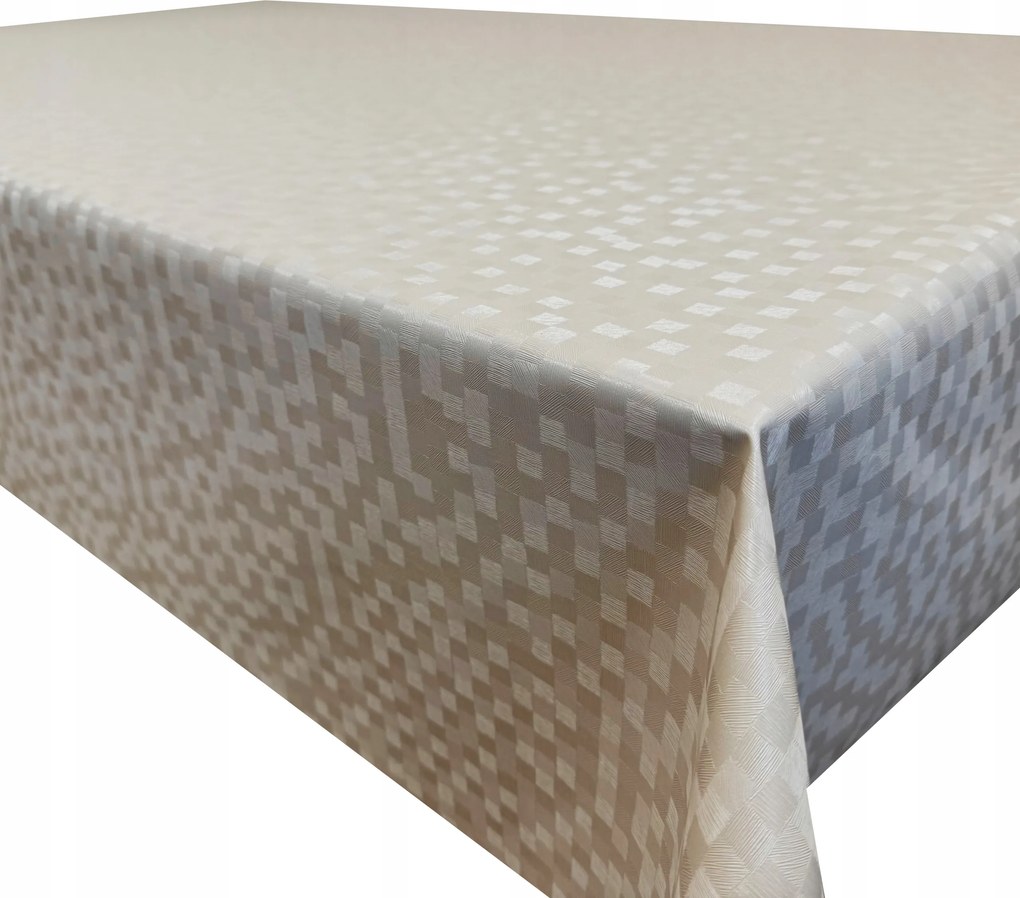 Abrosz Bézs Foltálló Modern Pvc Poliészter Kockás 100x135