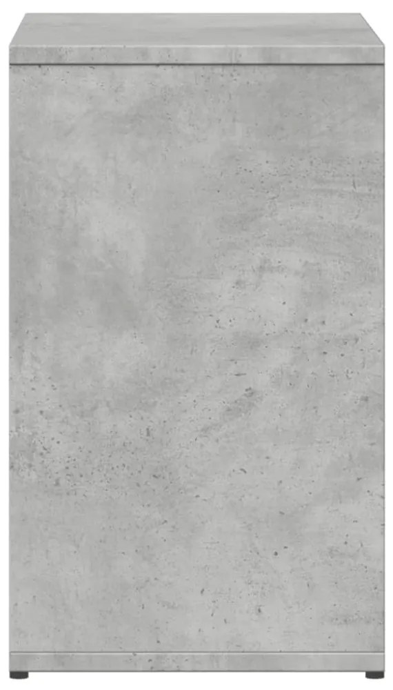 2 db betonszürke szerelt fa kisasztal 50x30x50 cm