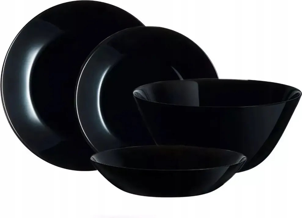 Ebédlő tányér fekete Zelie Luminarc 19 el tál