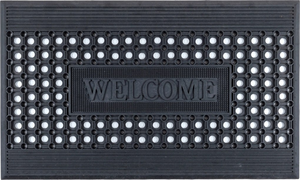 Lábtörlő Gumi Kültéri Bejárati Ajtó Elé Nagy Szőnyeg 45x75cm Welcome