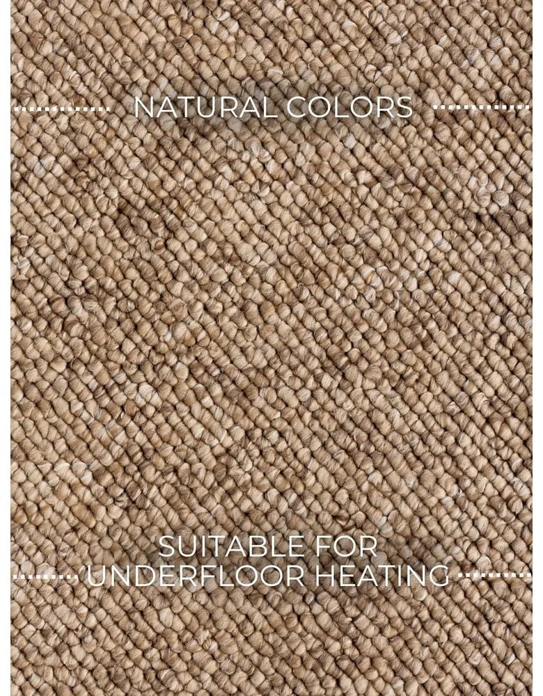 Világosbarna mosható szőnyeg 240x340 cm Rocco Caramel – Elle Decoration
