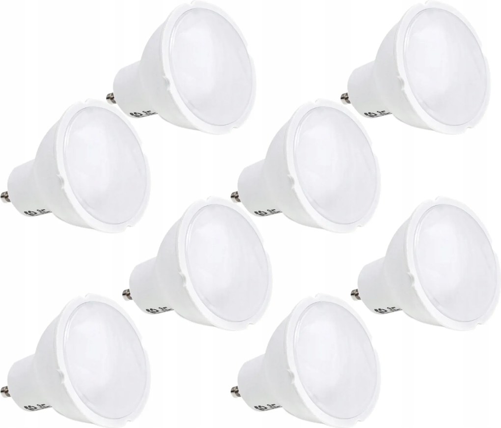 8 x Led izzó GU10 5W villogásmentes Semleges