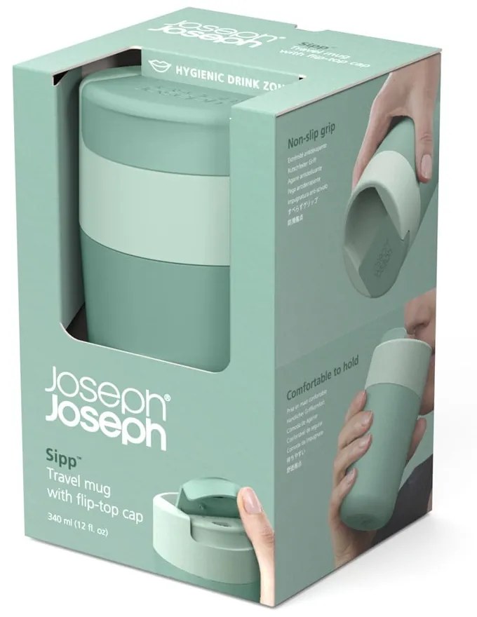 Mentazöld utazóbögre 340 ml Sipp – Joseph Joseph