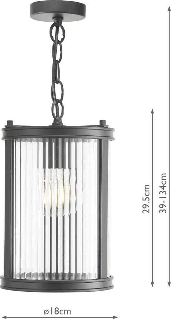 Dar Lighting glamour modern függeszték bianka matt fekete darbia0122