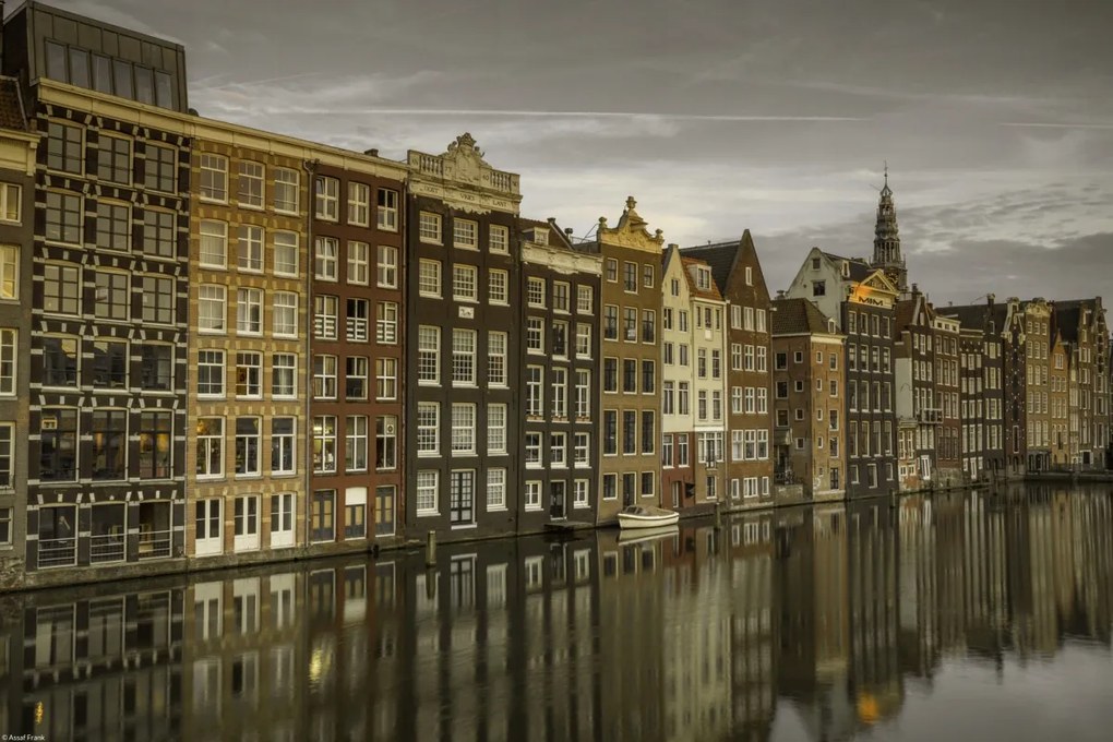 Poszter 45x30cm Házak a csatorna mentén, Assaf Frank