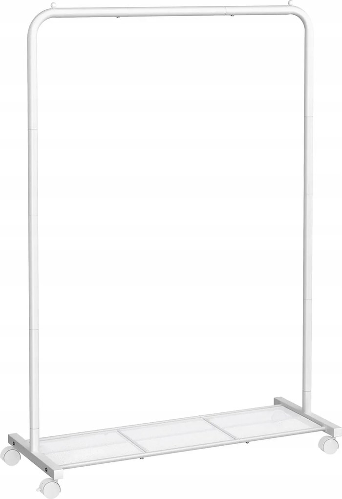 Songmics Clothes Rack on Wheels, Metal Clothing Rail for Bedroom, 91 cm Lon