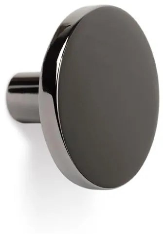 Fogas  Viefe COMO gomb, fém, fényes fekete titán EI