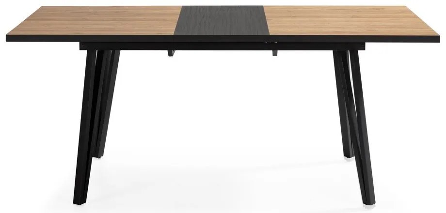 Étkezőasztal tölgyfa dekoros asztallappal 90x140 cm Cleo – Marckeric