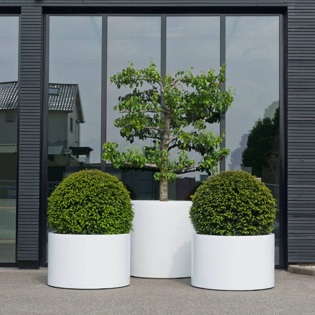 Virágcserép Jumbo Max közepes magasságú, fekete színű, többféle méretben - Pottery Pots méret: XXL - 90 cm, ⌀ 140 cm