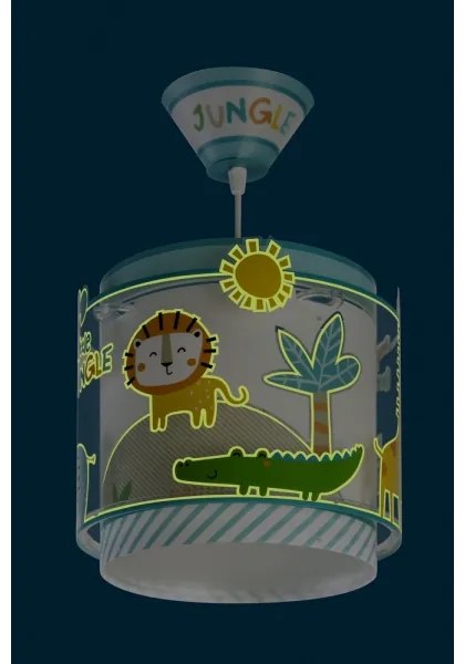 Dalber D-76112 - Gyerek csillár MY LITTLE JUNGLE 1xE27/15W/230V