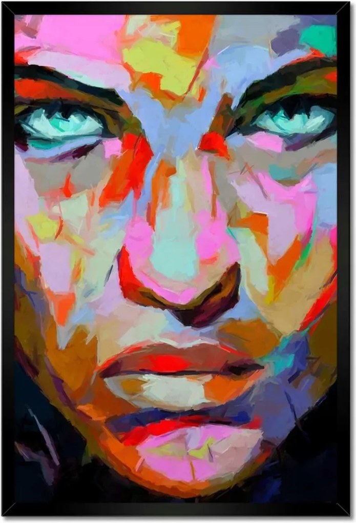 Poszterek keretben 40x60 Női arc Kifejezés