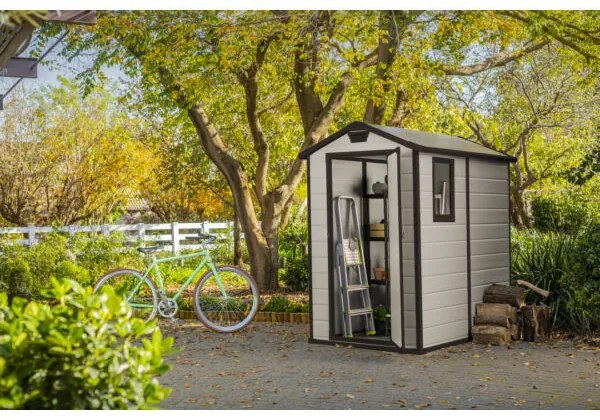 Keter Manor 4x6 műanyag szerszámos ház 198x130x192cm Bézs színű