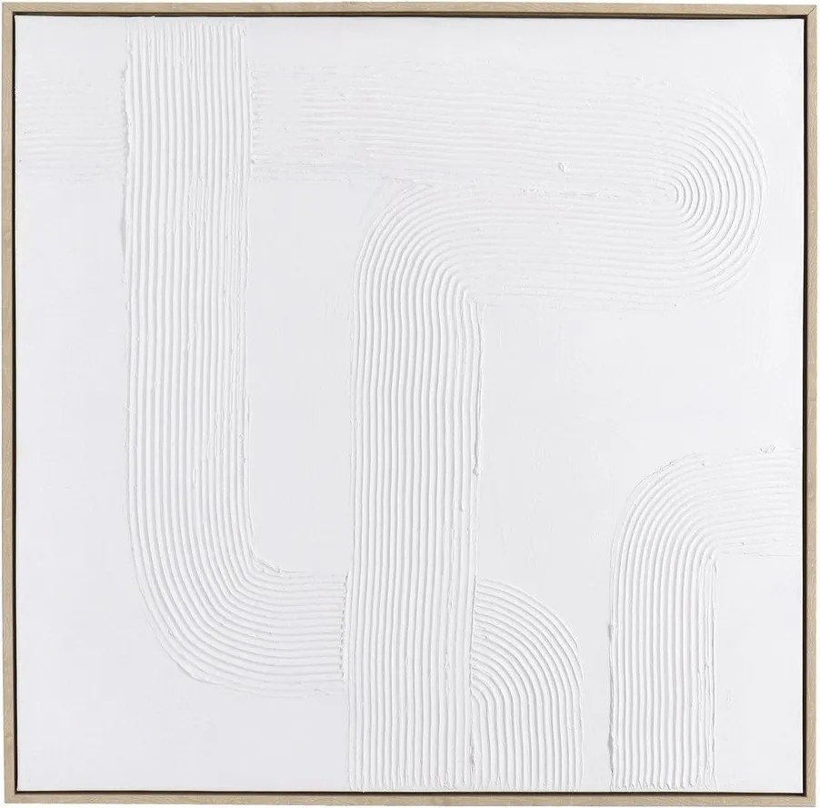 Kézzel festett keretezett-vászon kép 83x83 cm Texture – Bizzotto